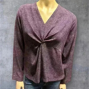 NWOT Prologue women’s long sleeve business casual blouse size M top